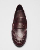 Agnes Penny Loafer, burgundy, detail