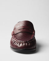 Agnes Penny Loafer, burgundy, top view