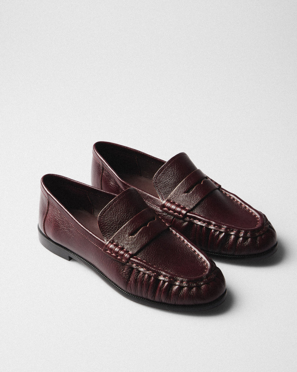 Agnes Penny Loafer, burgundy, pair