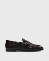 Alba Penny Loafer, brown, side profile