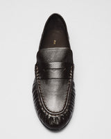 Alba Penny Loafer, brown, detail