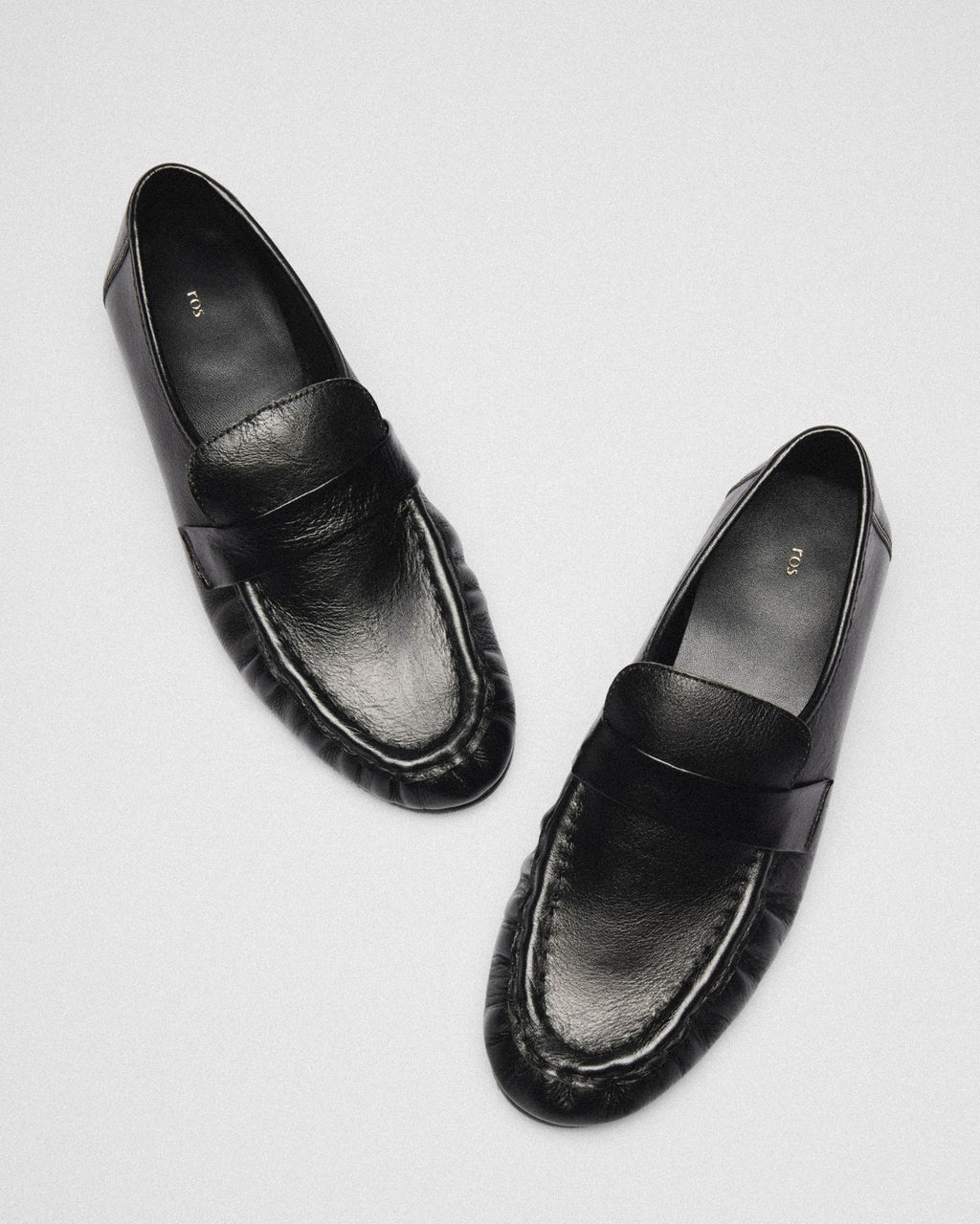 Etta Glazed Penny Loafer, black, pair