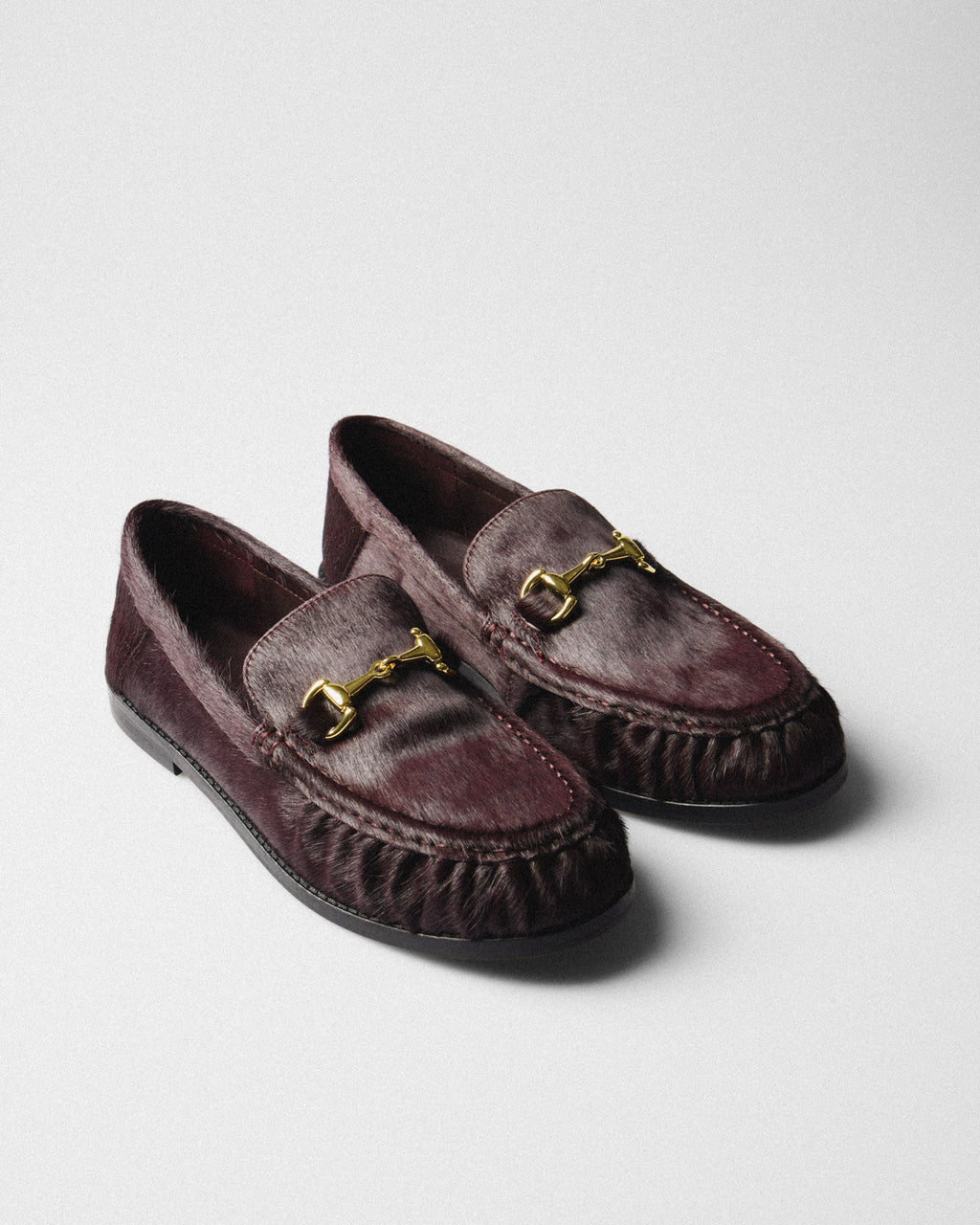 Gaia Horsebit Loafer, burgundy, pair