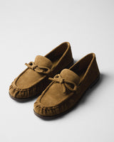 Ida Suede Bow Loafer, tobacco, detail