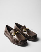 Isla Croc Horsebit Loafer, brown, pair