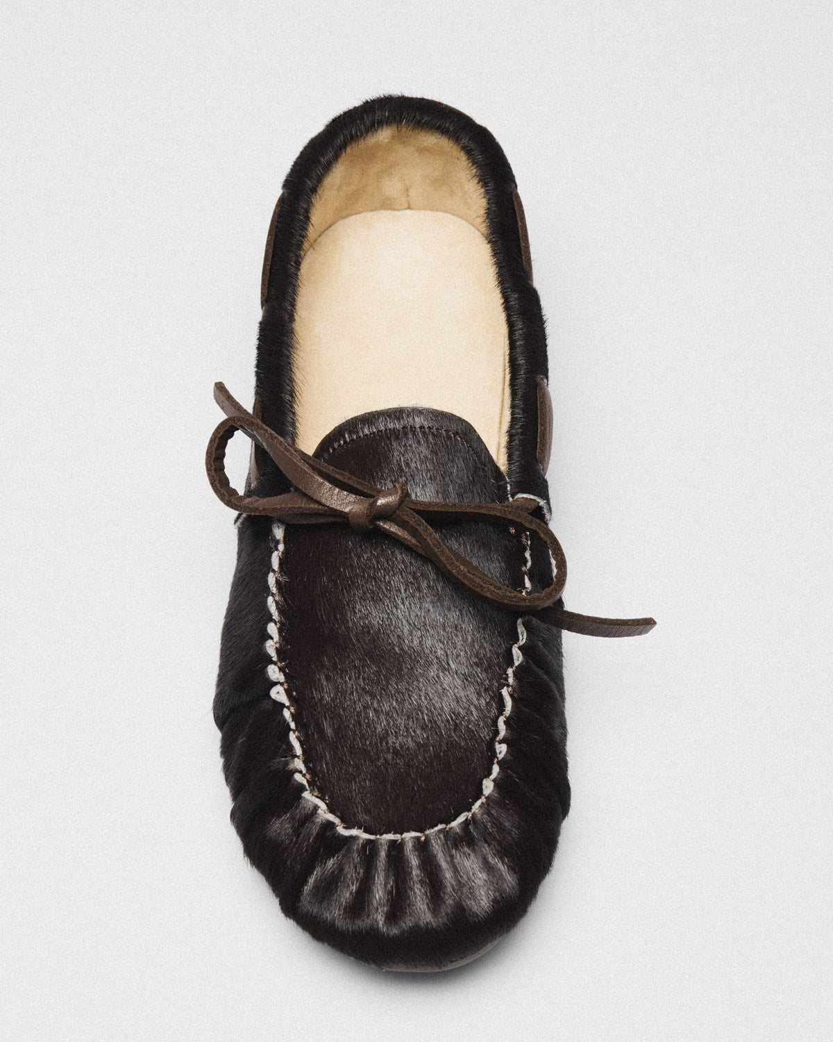 Kaia Moccasin, brown, detail