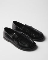 Leda Croc Lug Loafer, black, pair