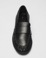 Mila Lug Loafer, black, detail