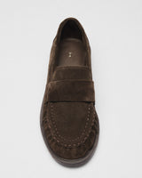 Nell Suede Lug Loafer, brown, detail