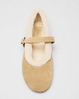 Rita Teddy-Lined Mary-Jane, sand, detail