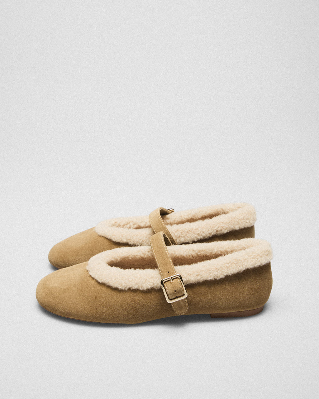Rita Teddy-Lined Mary-Jane, sand, pair