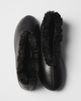 Rosa Plush Collar Ballet Flat, black, pair