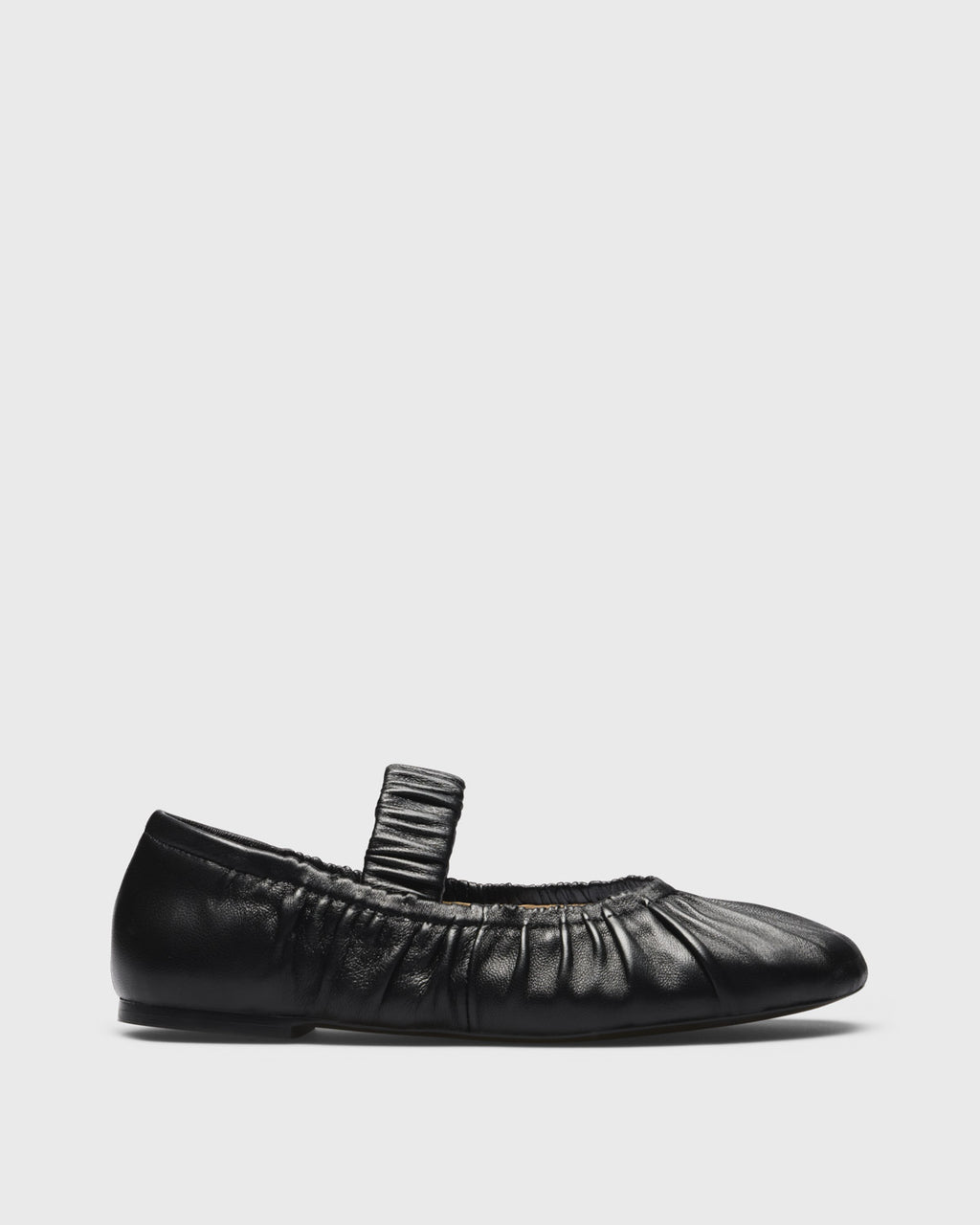 Tessa Ruched Mary-Jane, black, side profile