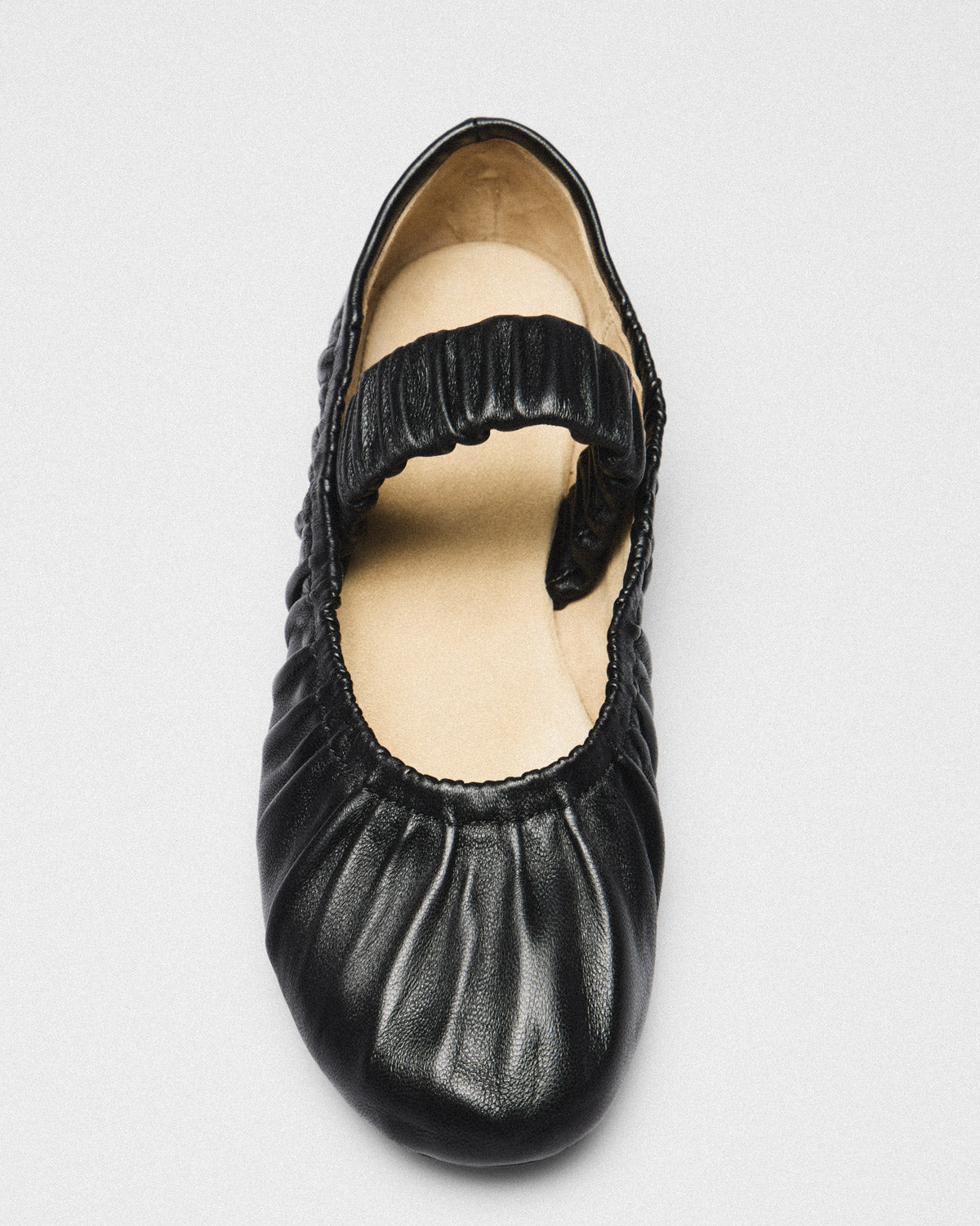 Tessa Ruched Mary-Jane, black, detail