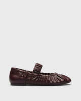 Thora Ruched Mary-Jane, burgundy, side profile