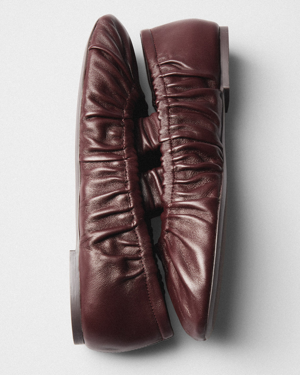 Thora Ruched Mary-Jane, burgundy, top view