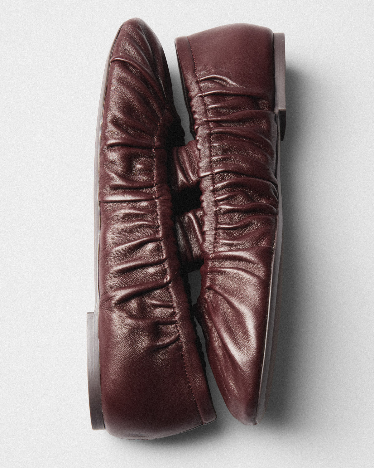 Thora Ruched Mary-Jane, burgundy, top view
