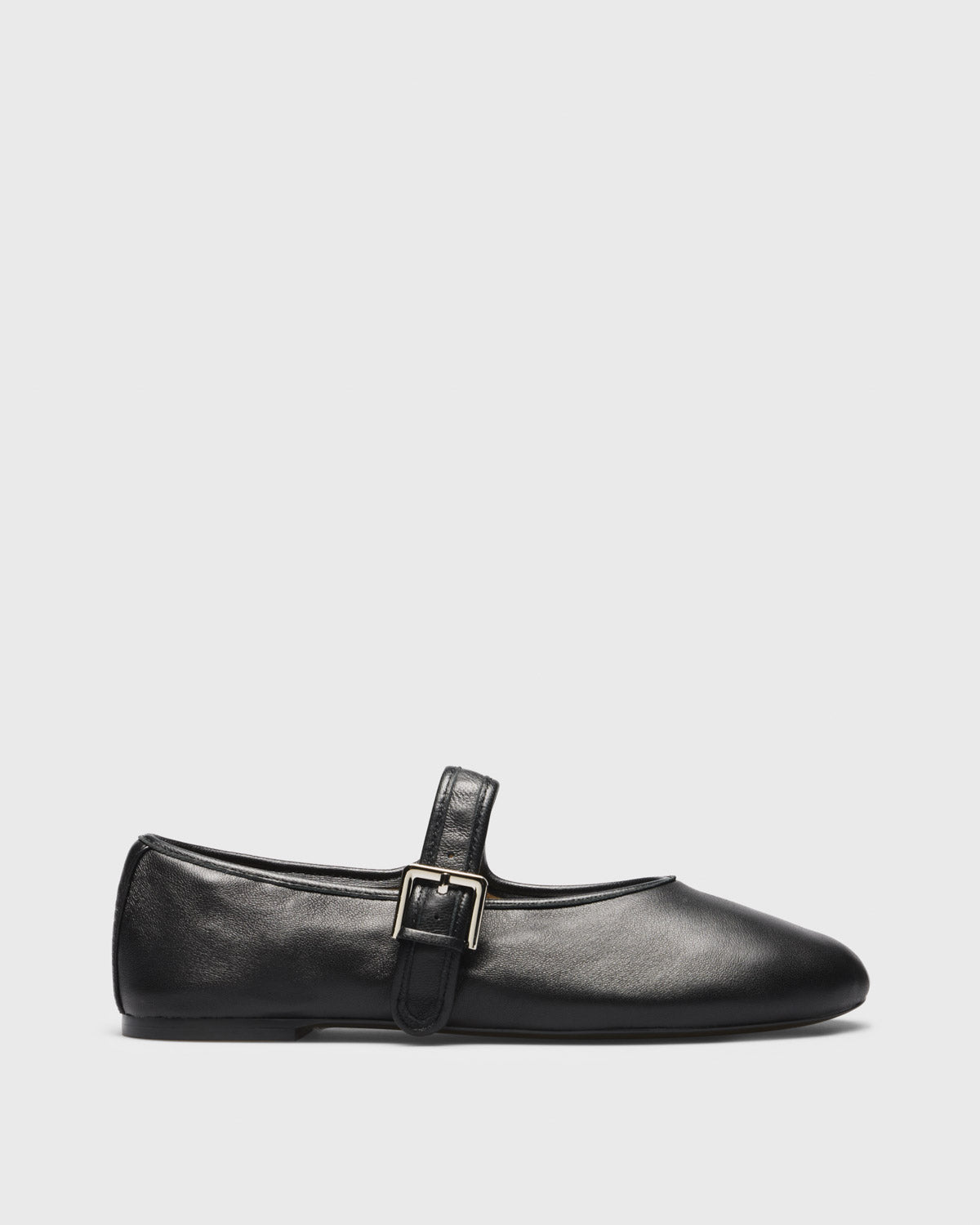 Ulla Leather Mary-Jane, black, side profile