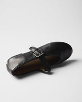 Ulla Leather Mary-Jane, black, top view