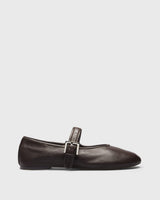 Vala Leather Mary-Jane, brown, side profile