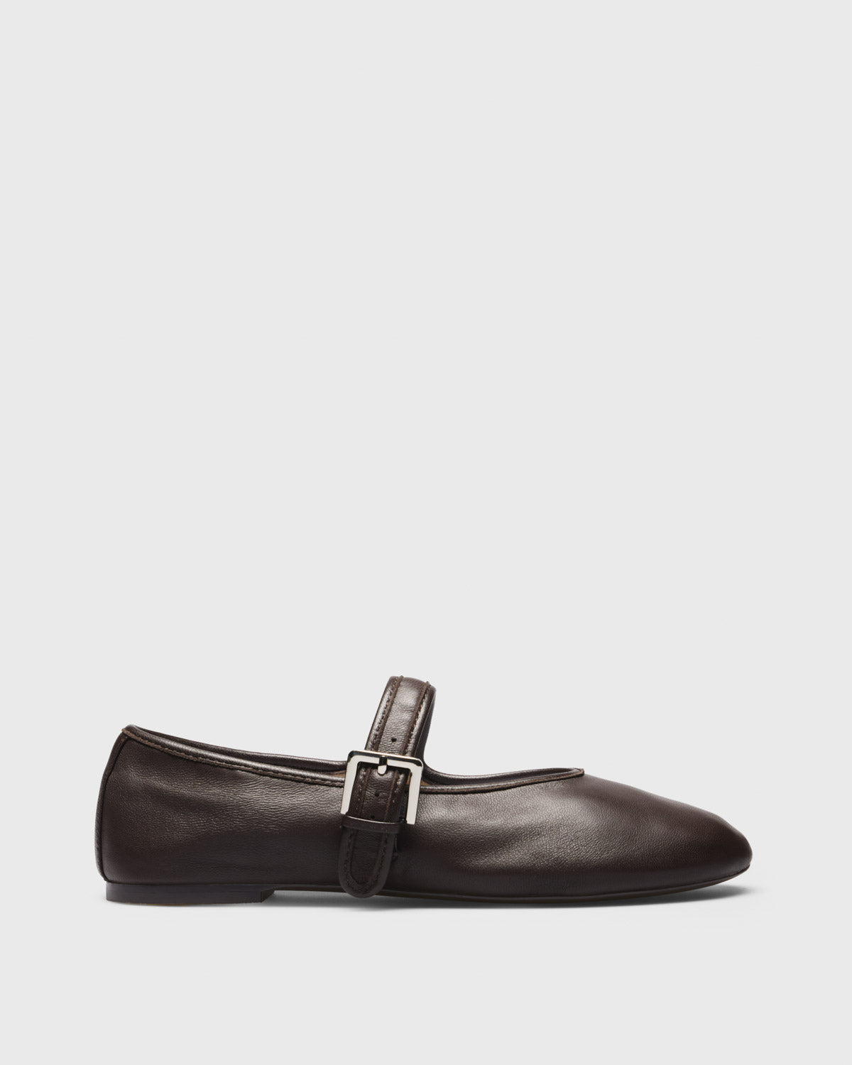 Vala Leather Mary-Jane, brown, side profile