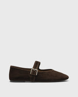 Vesna Suede Mary-Jane, brown, side profile