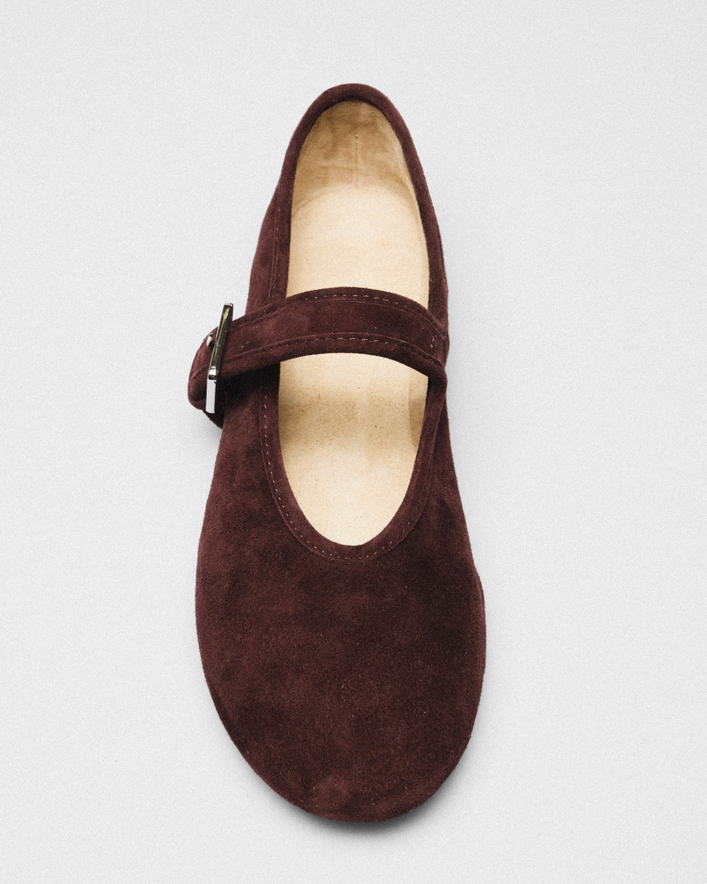 Wanda Suede Mary-Jane, burgundy, detail