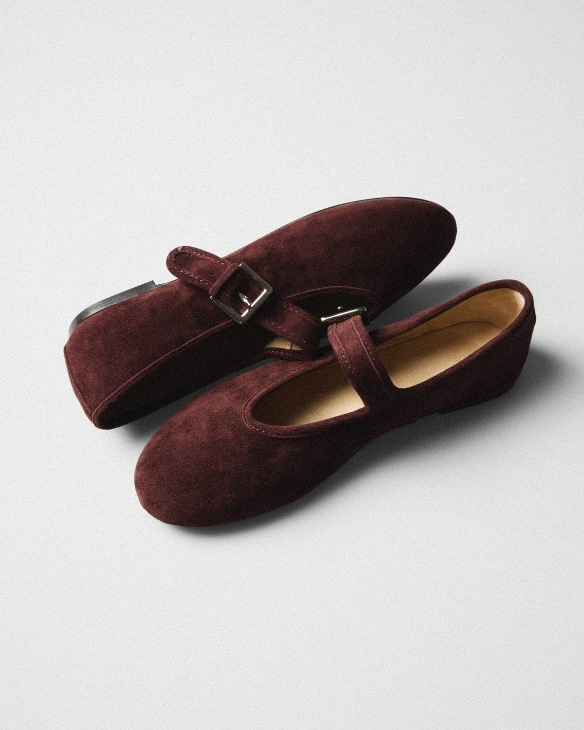 Wanda Suede Mary-Jane, burgundy, pair