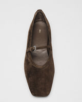 Yara Square-Toe Mary-Jane, brown, detail