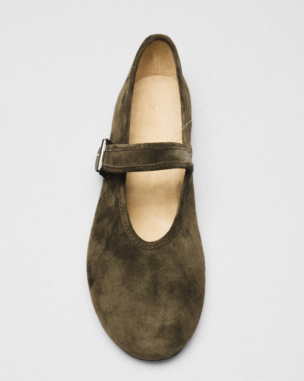 Xenia Suede Mary-Jane, olive, detail
