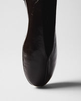 Aurea Patent Ballet Flat, brown, top view