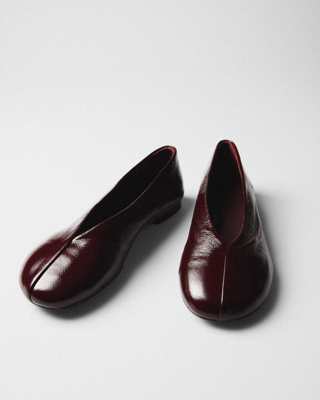 Berit Patent Ballet Flat, burgundy, pair