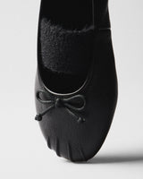 Carla Bow Ballet Flat, black, top view