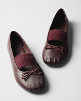 Enna Bow Ballet Flat, burgundy, pair