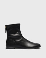 Frida Flat Ankle Boot, black, side profile