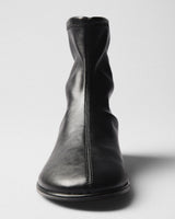 Frida Flat Ankle Boot, black, top view