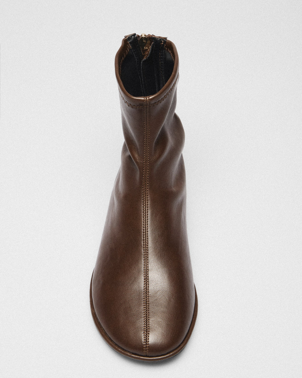 Gilda Flat Ankle Boot, brown, detail