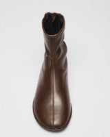 Gilda Flat Ankle Boot, brown, detail