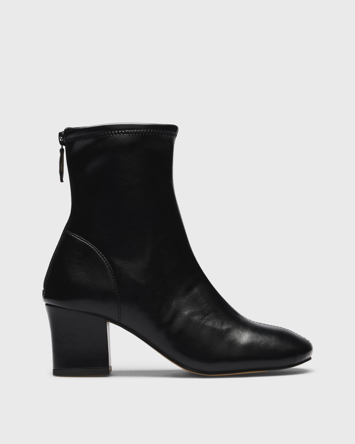 Helga Heeled Ankle Boot, black, side profile