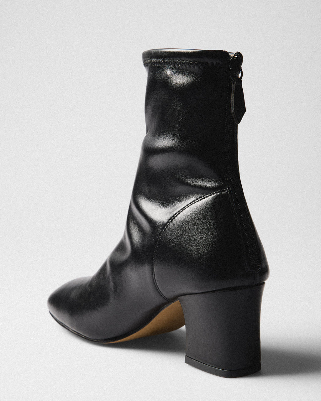 Helga Heeled Ankle Boot, black, top view