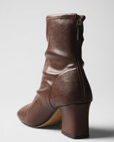 Irene Heeled Ankle Boot, cognac, top view
