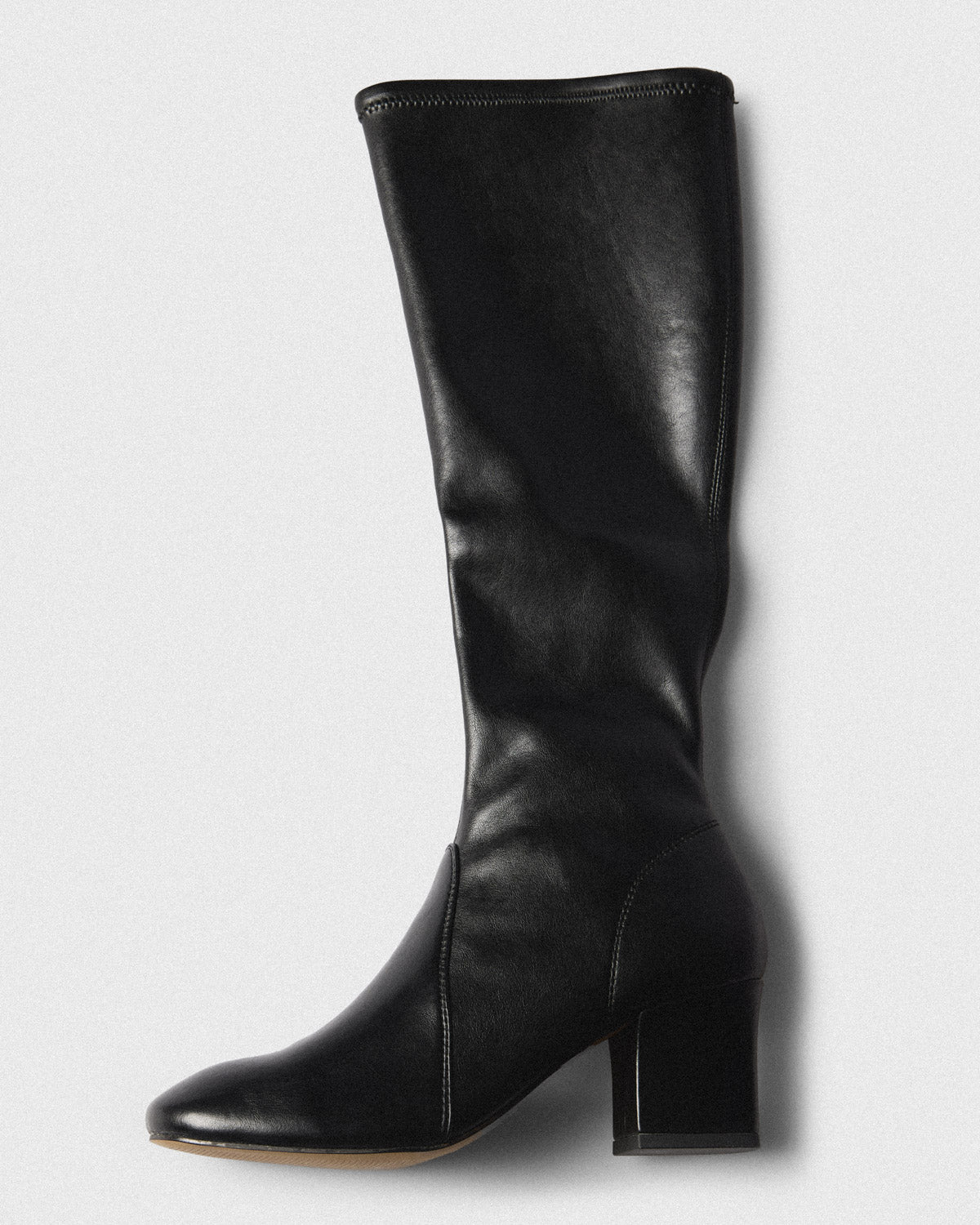 Marit Knee-High Boot, black, top view