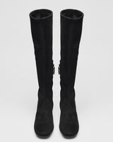 Petra Suede Knee-High Boot, black, detail