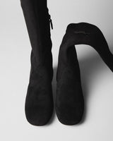 Petra Suede Knee-High Boot, black, pair