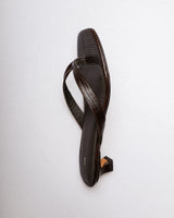 Sela Kitten Heel — Croc Texture Detail