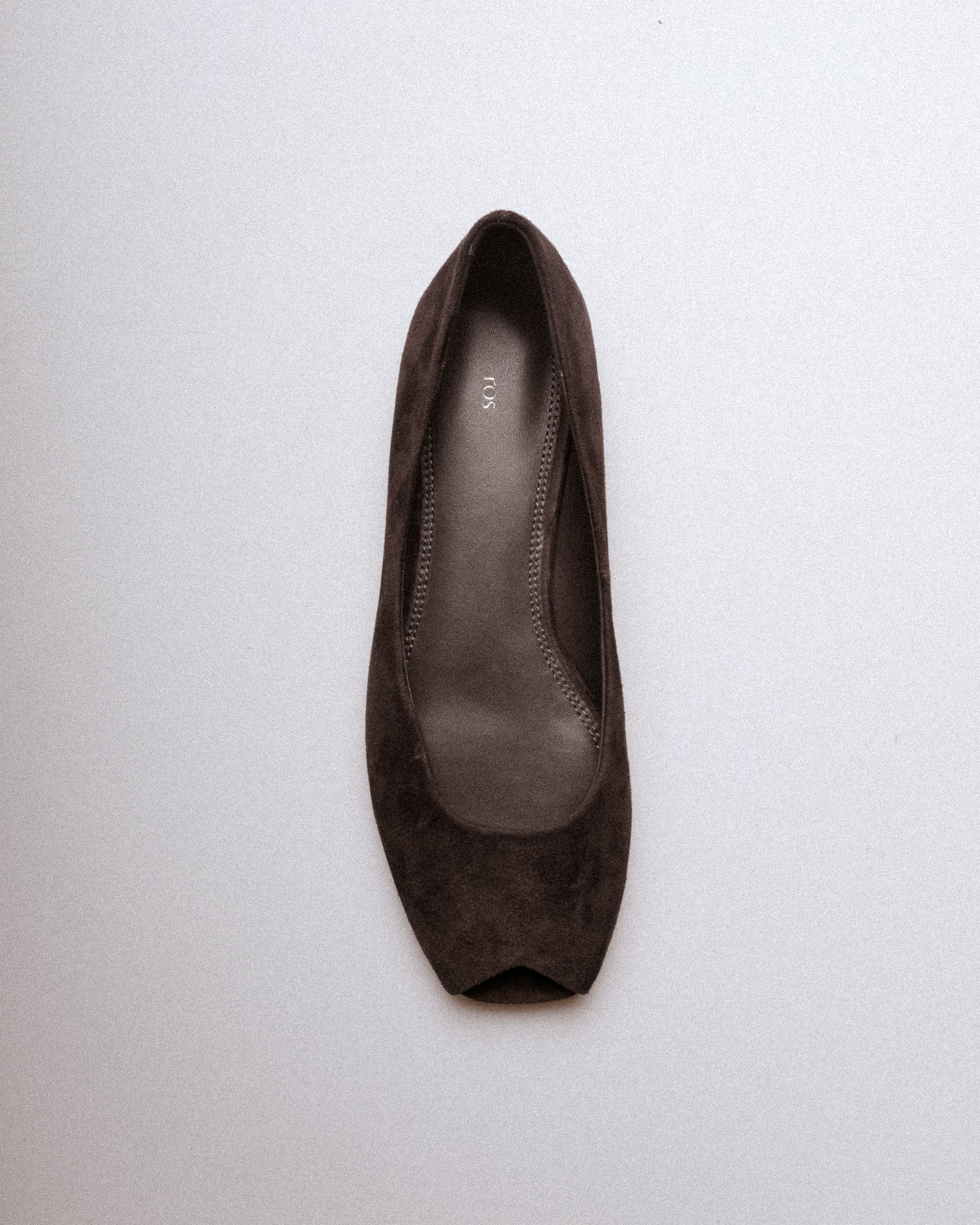 Silke Ballet Flat — Side Profile, Suede