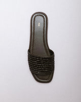 Clea Slide — Side Profile, Square Toe