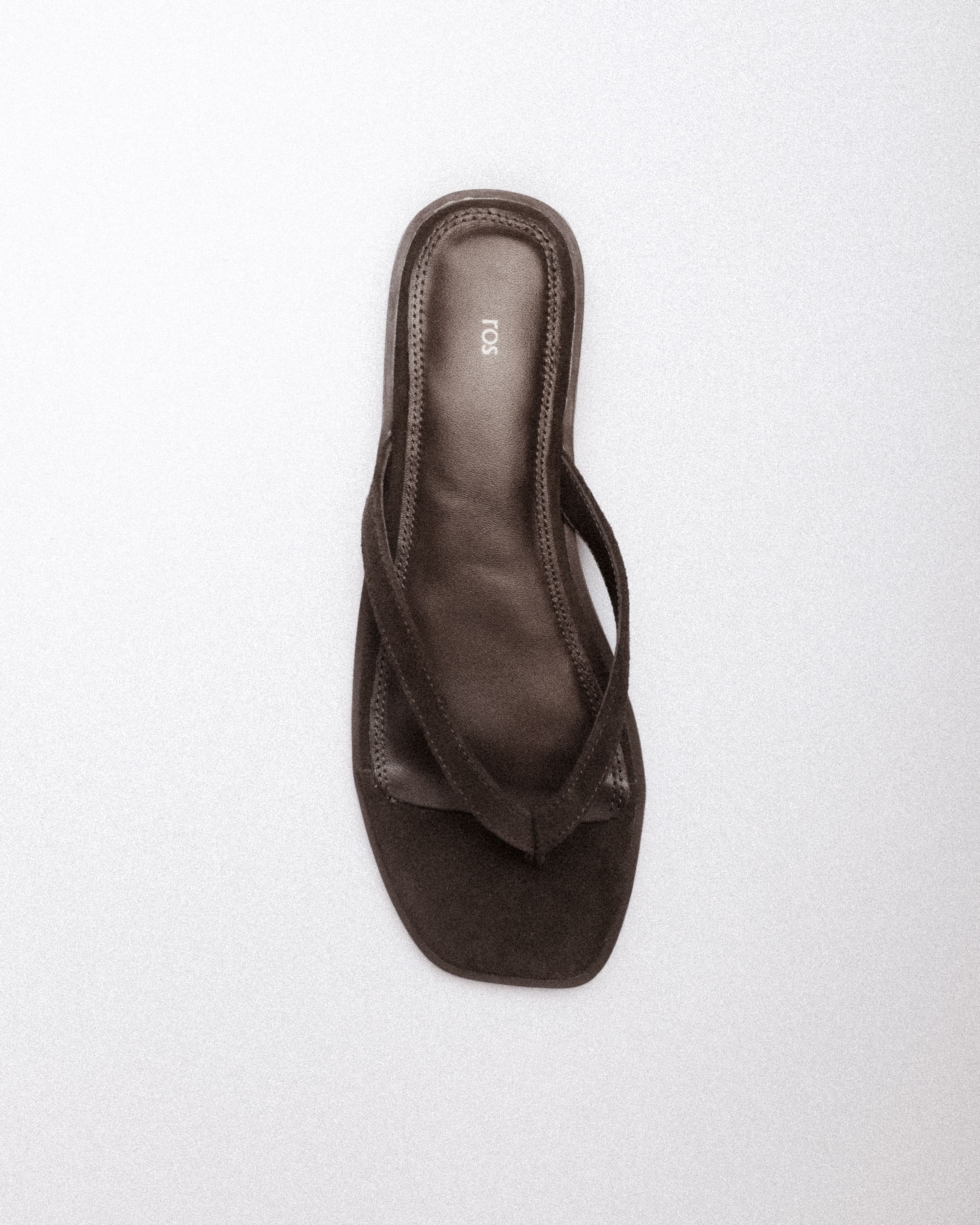 Elin Slide — Side Profile, Brown Suede