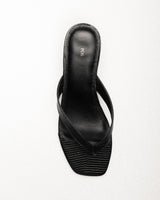 Birte Kitten Heel — Top View, Square Toe