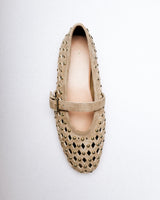 Cloe Mary-Jane — Side Profile, Perforated Suede